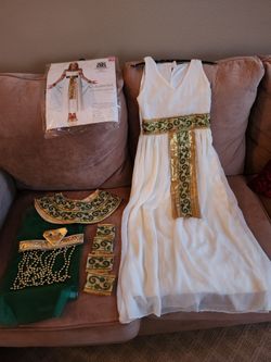 Girls Cleopatra Halloween Costume, Size Large (12 to 14)