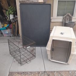 Small Pet Dog Cat Metal Crate $15, Large Dog Kennel $35, X-large Plastic Tray $20 See All Photos 