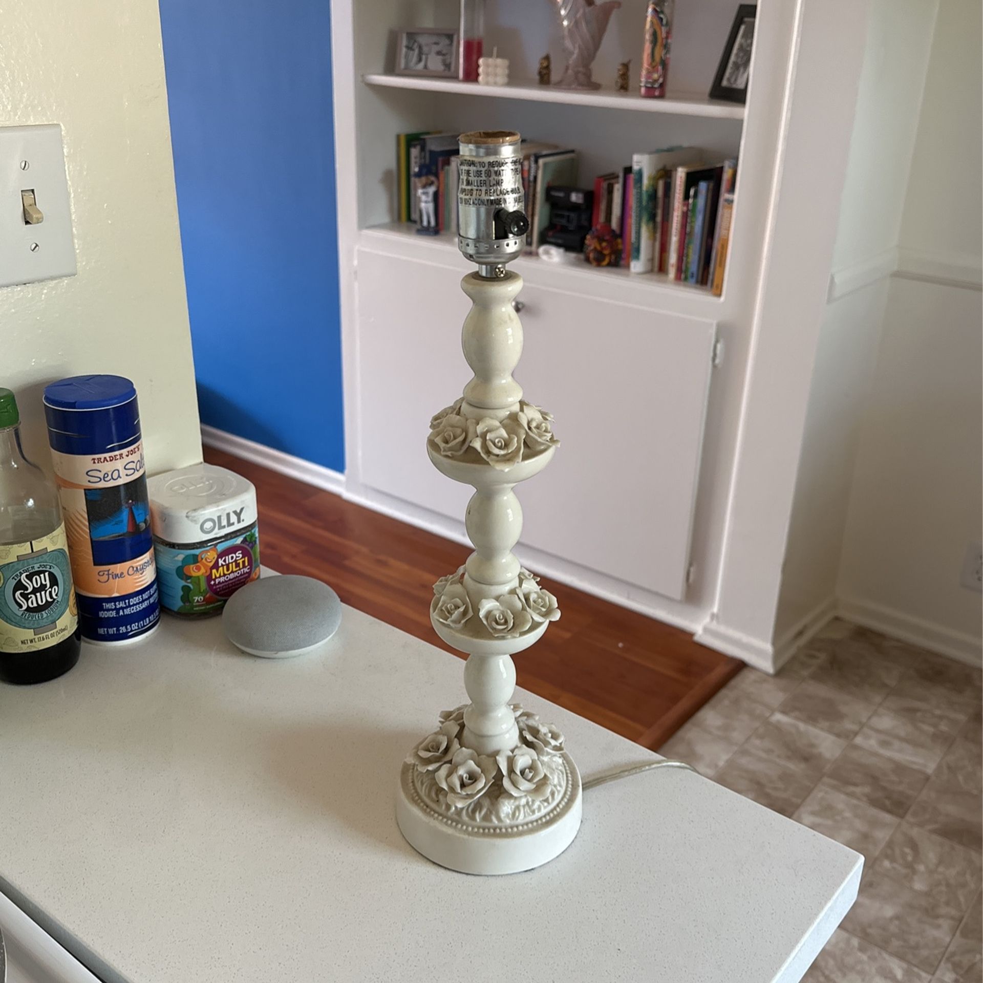 Porcelain Rose Lamp