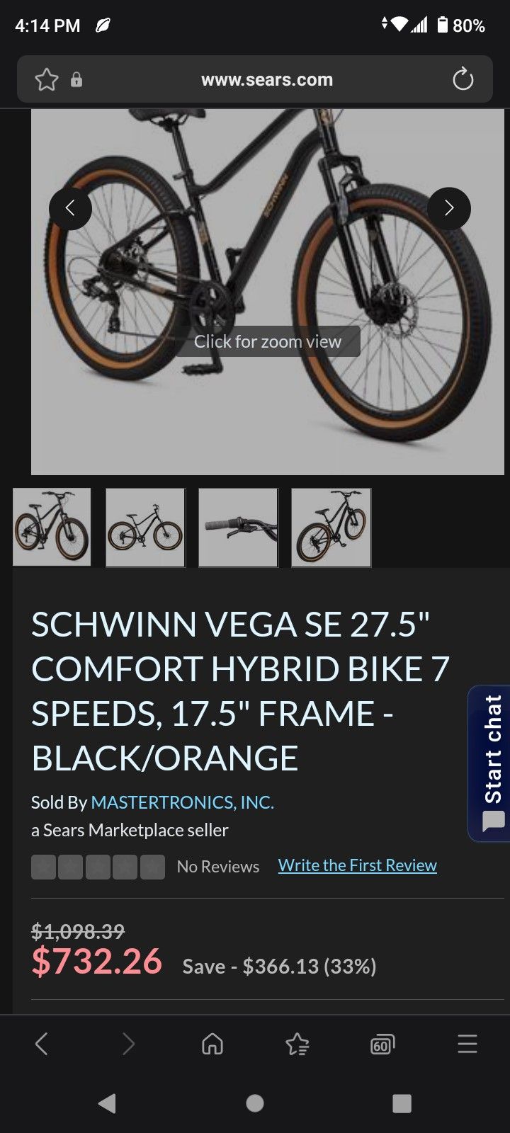 Schwinn Vega SE Adult Comfort Hybrid Bike Black