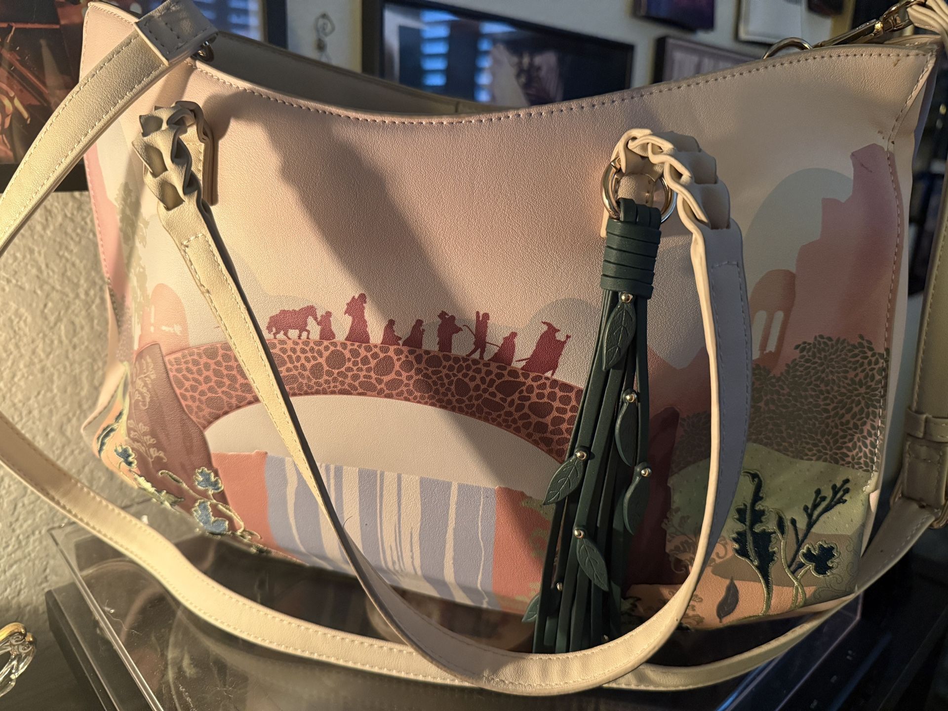 Lord Of The Rings Rivendell Group Silhouette Tote Bag