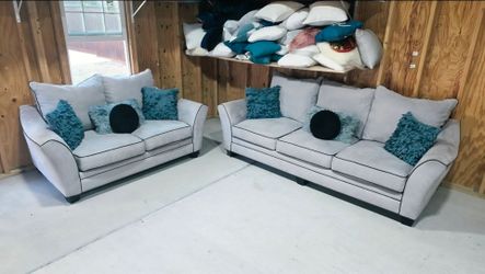 Sofa and loveseat