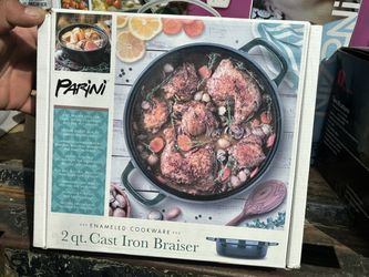 PARINI 2 qt Cast Iron Braiser