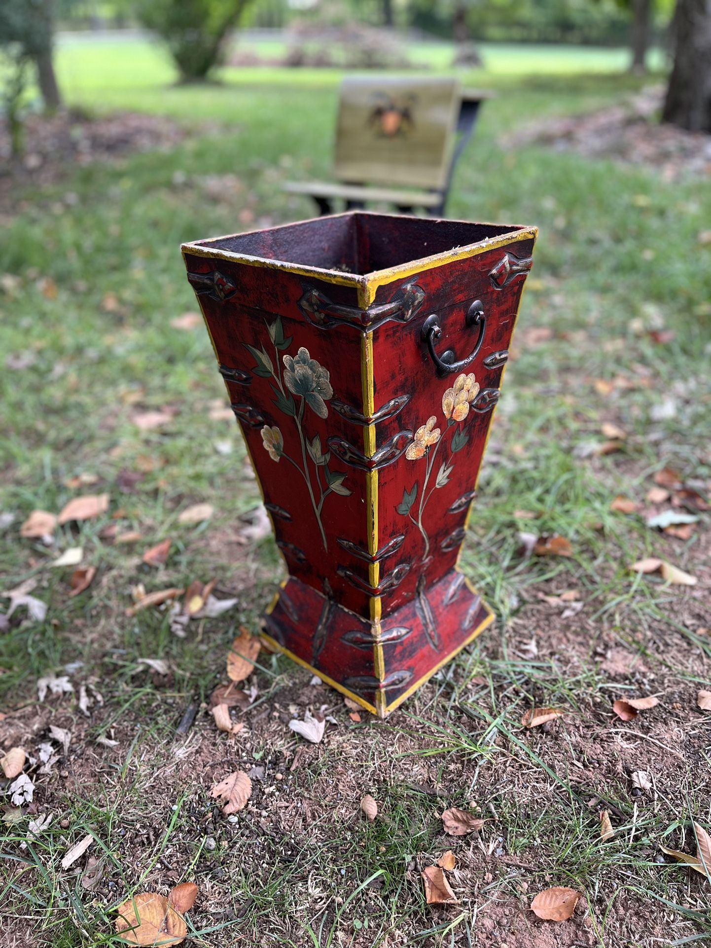 Red Flower Vase