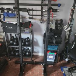 Rogue S-4 2x3 Squat Stand 2.0 + Infinity Safety Spotter Arms + 2 Sets of J-Cups
Asking: $450 (Save on tax + Rogue shipping!)