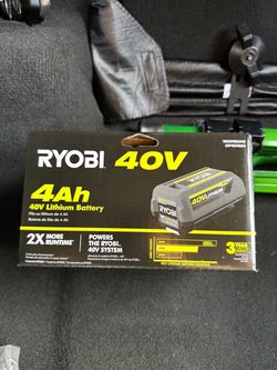 Shop RYOBI 40V 4.0 Ah Lithium-Ion High Performance EDGE Battery $229 plus tax at Home Depot