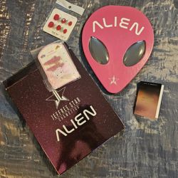 Jeffree Star Alien Eyeshadow Palette + Press On Nails ++