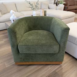 New Green Swivel Accent Chair