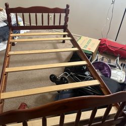 Brown Twin Bed Frame 