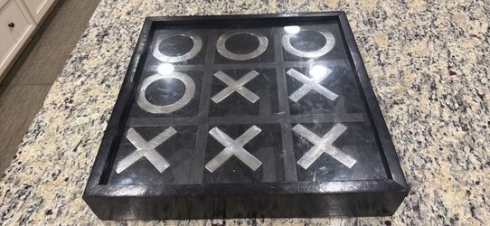 Wooden Board Tic Tac Toe