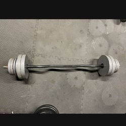 Weight Plates /curl Bar.     50 Dollars 