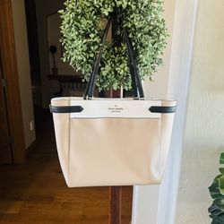 Kate Spade WKRU7098 Women's Stacey Color Block Leather Laptop Tote Bag