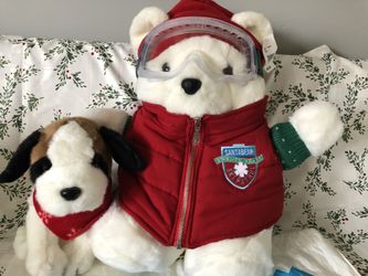 Christmas Santa Bear & Dog