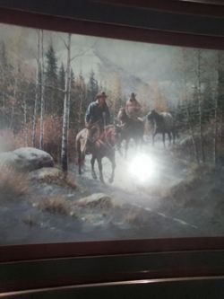 Framed horse art