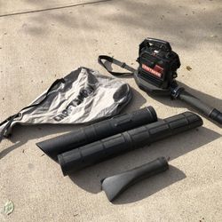 Craftsman model  (model # On Last Pic)-32cc GAS 375 ccf Blower/Vac and Bag