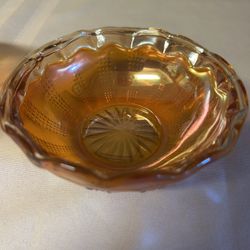 Hazel Atlas Diamond Point Carnival Bowls (2)