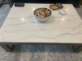 Coffee table and set of two end tables