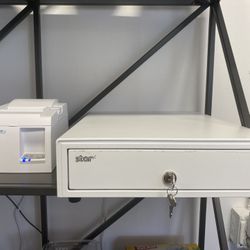 Star Micronic Cash Drawer + Star TSP100IIIW WiFi Receipt Printer