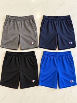 Champion Mens Mesh Shorts – Set of 4 (Size Small)