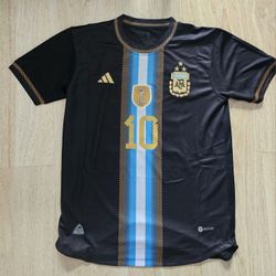 New Argentina Black Messi Soccee Jersey All Sizes Available