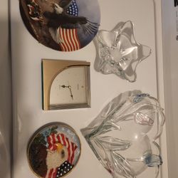 Candy Dishes & Clock Eagles