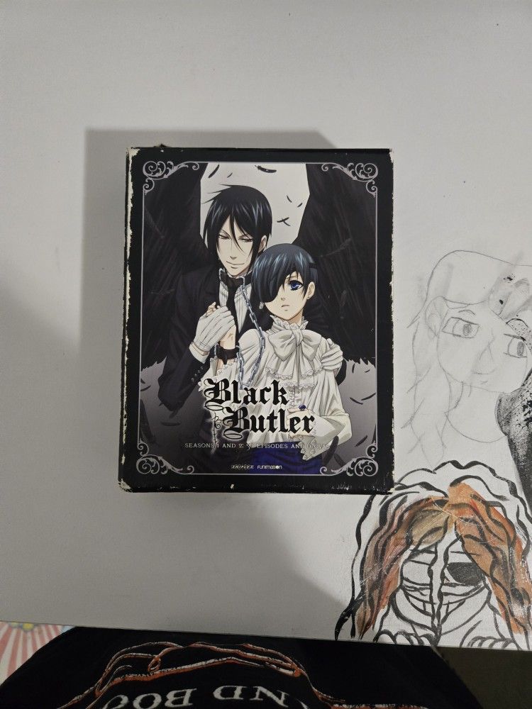 Black Butler Seasons 1 and 2 Blue Ray And DVD Sets