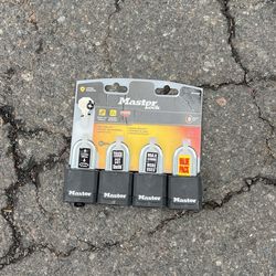 Master Lock 4 Pack 