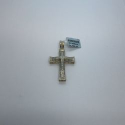 10K GOLD 0.75 CTW DIAMOND CROSS PENDANT. NEW