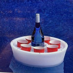 Floating Pool SPA HOT TUB Tray (LED Lighting Does Not Work But Tray Great)