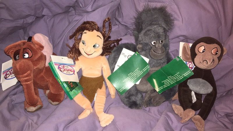 Beanie babies Tarzan collection