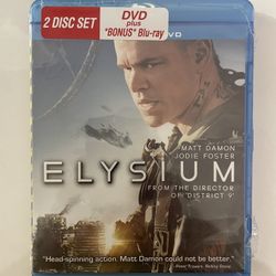 ELYSIUM Blu Ray Sealed Brand New