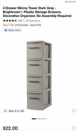 Plastic drawer