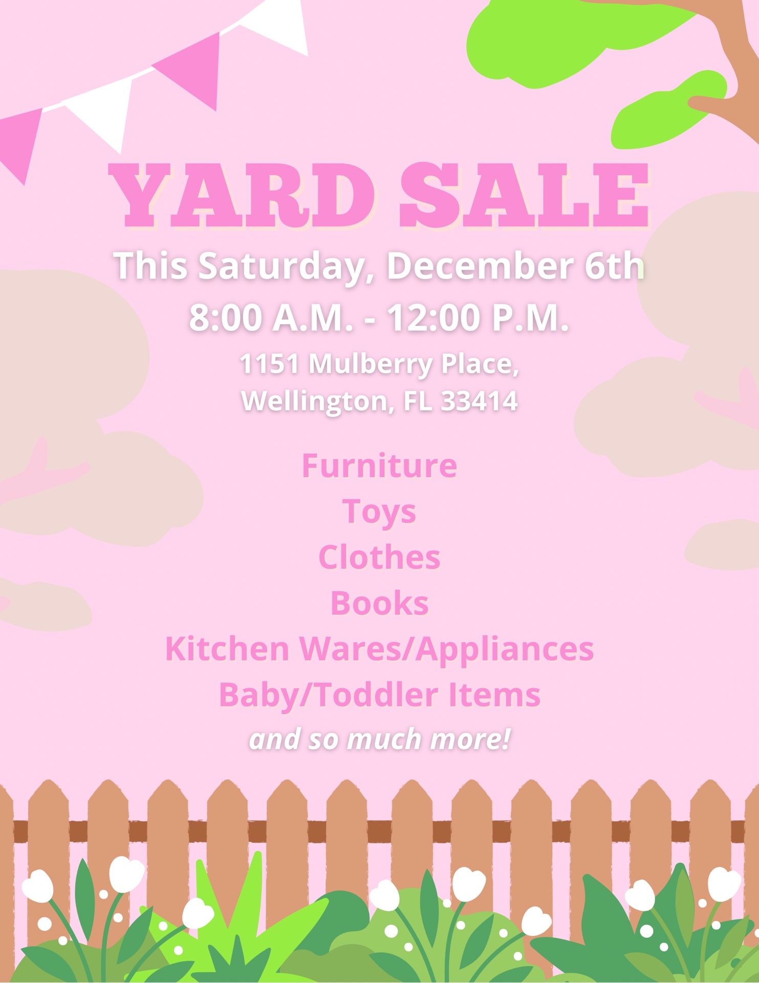 Large Garage Sale / Yard Sale - SATURDAY in Wellington