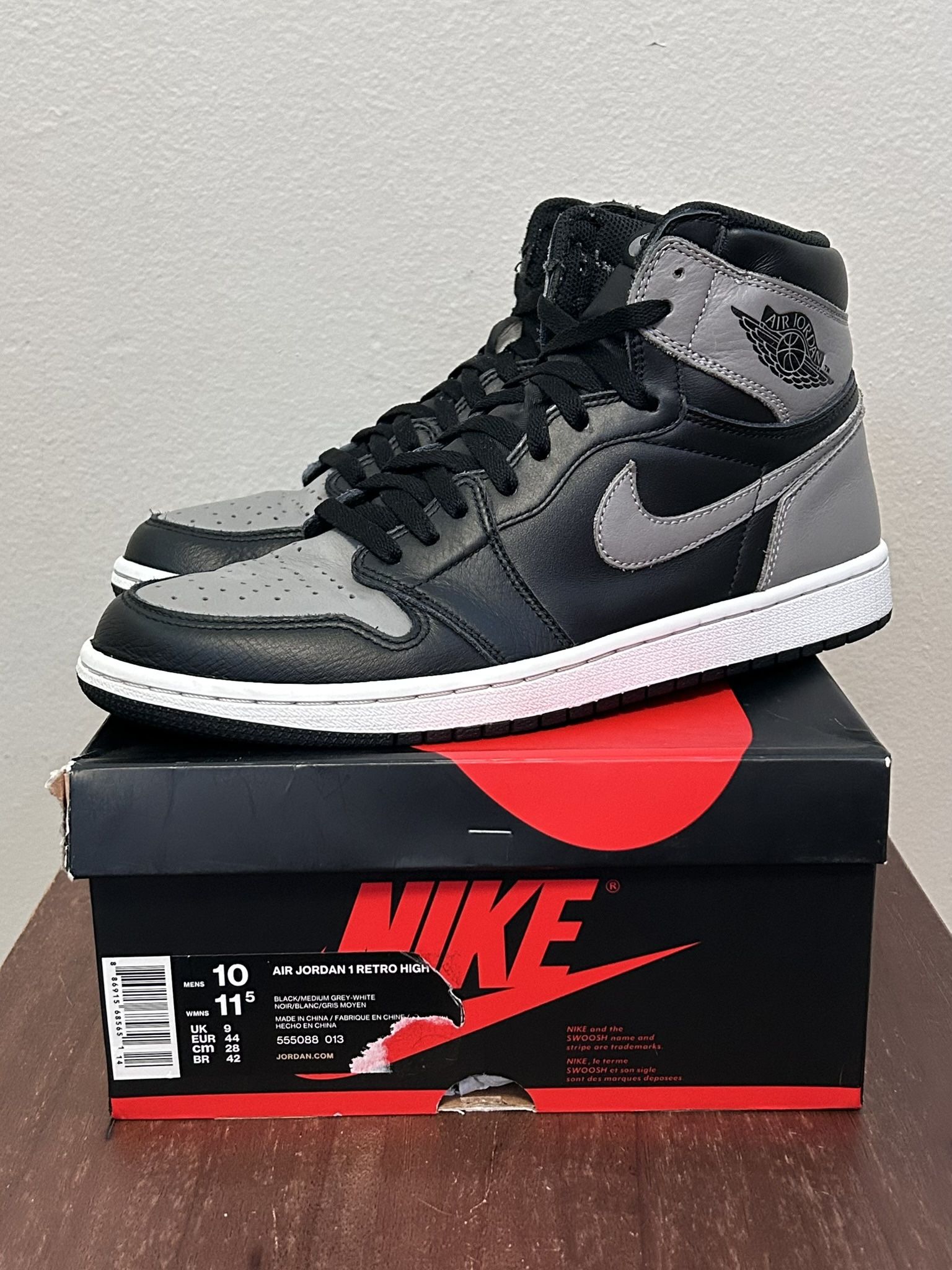 Jordan 1 Shadow Size 10
