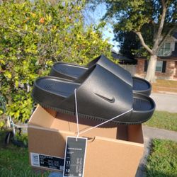 New Nike Calm Slide Men Size 11 Black