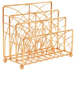 Rose Gold Wire Letter Sorter