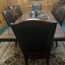 Solid Executive Conference Table With Glass Top