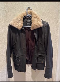 A.N.A Genuine Lambskin Leather Jacket Medium