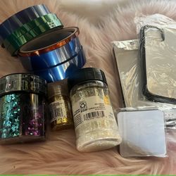 Sublimation Cases Glitters And Tape