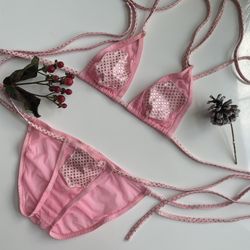 Sexy Bikini  In Mesh  Beautiful 