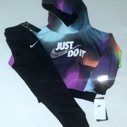 Nike Boys Youth 2pc Jogger Set With Hoodie- 6y 