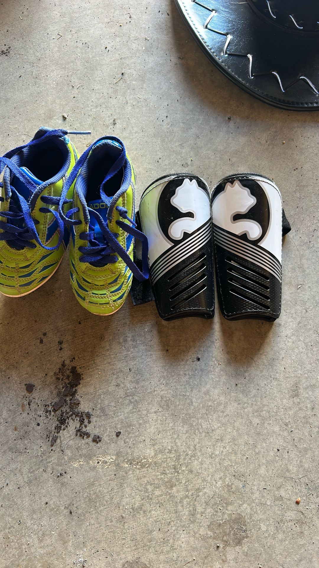 Kids Shin guards And Shoes Size 11