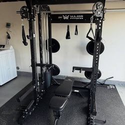 NEW IN BOX - Major B52 PRO - Squat Rack Power Cage Functional Trainer with Smith Machine 