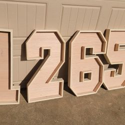 30 In Marquee Numbers