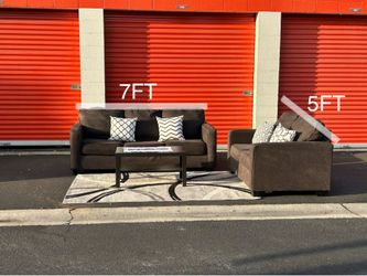 Ashley furniture charcoal sofa and loveseat