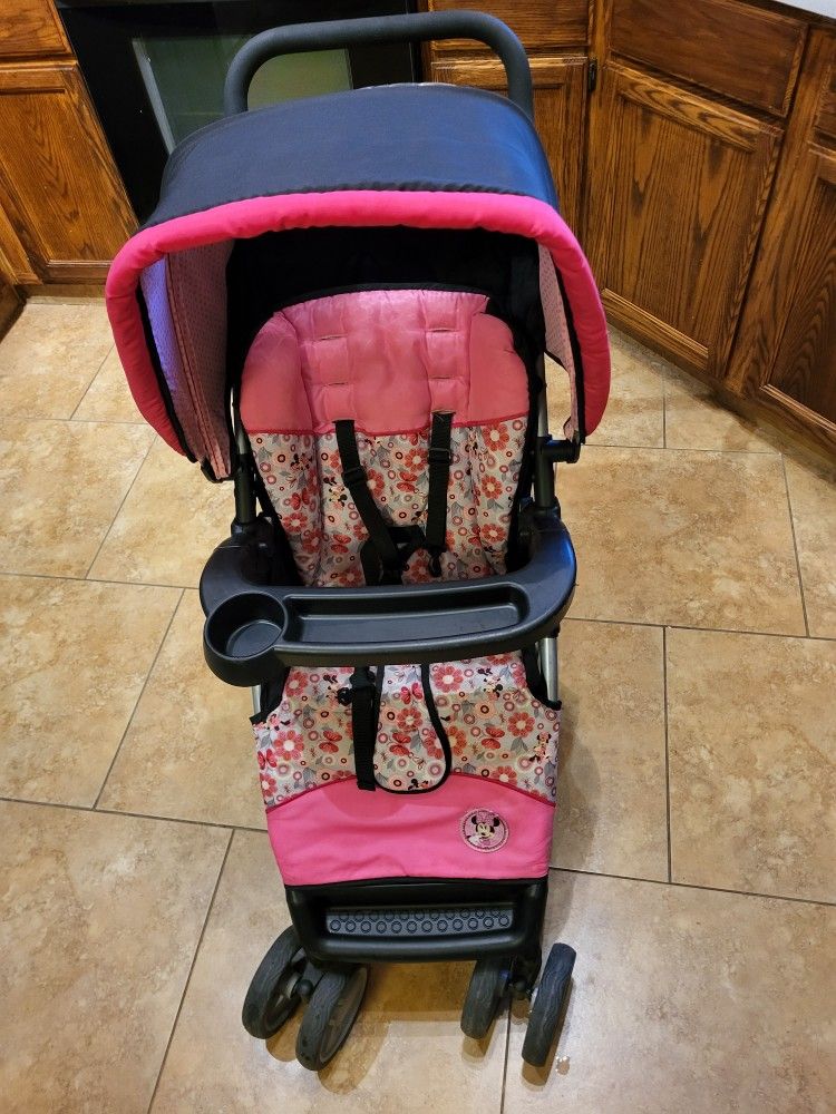 Disney Stroller With Minnie Mouse Print