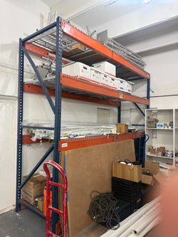 Metal shelving
