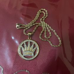 Rope chain with pendant