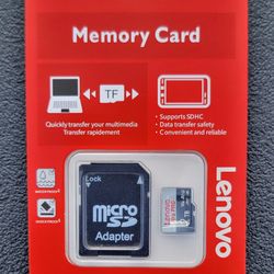 Lenovo Ultra PRO microSD Card w/ Adapter Sealed Untested See Photos