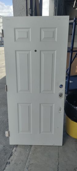 Exterior metal door all metal top bottom size corner 36x79